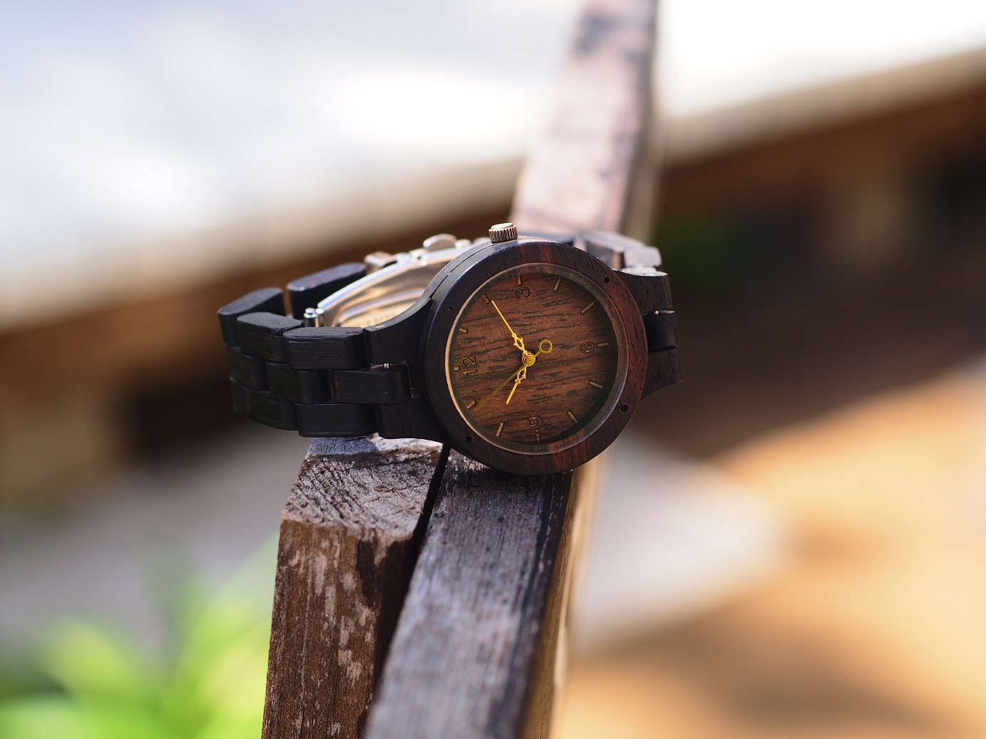アトリエサザンカの木製う出時計